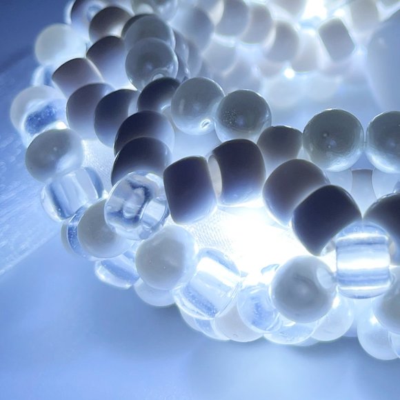 LASR Marry Me Light Up Ribbon Rave Kandi Bracelet - Picture 3 of 6